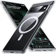 [NO.1 Magnetic] for Google Pixel 6 Pro Case with MagSafe [Anti-Yellowing][Slim Fit][Military Grade Drop Tested]Transparent Slim Case Soft Silicone Bumper for Google Pixel 6 Pro Phone Case,Clear