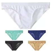 Mens Sexy Low-Rise Ice Silk Panties Knickers Bikini Underwear Underpants Briefs