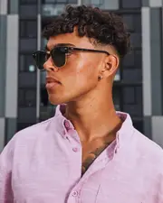 [Ray-Ban] Ray-Ban Men's Clubmaster Sunglasses in Black One Size Black