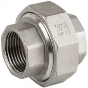 3" NPT Threaded Hex Union 316 Stainless Steel 150 Pipe Fitting