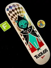 RARE SIGNED Nick Tucker Don Pendleton Foil Primitive Skateboard Deck AUTOGRAPH
