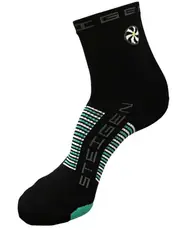 Steigen Black Unisex 1/2 Length Running Socks