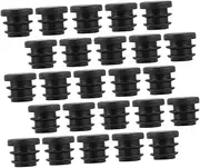 [Uonlytech] 100Pcs Round Plastic Furniture Leg Plug End Caps Durable Tube Bung Inserts for Chairs Tables and Desks Prevent Dirt and Noise Fit