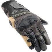 Zello Perforated Brown Beige Green Motorcycle Gloves