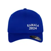 Kamala 2024 embroidered blue flexfit flex fit cap hat / Adding name available