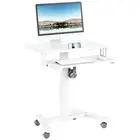 Ergomaker Gas-Lift Laptop Computer Mobile Desk Standing Table Height Adjustable