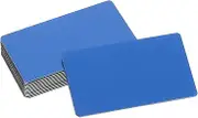 sourcing map 12 Pcs Blank Name Plates, 2.8 x 1.6 Engraved Metal Name Plate Laser Strong Adhesive Nameplate Anodized Aluminium Custom Blank Plates for Signs DIY Crafts, Blue