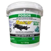 Tomcat All-Weather Blox Kill Rat Mouse Mice Wax Blocks Poison Rats Trap 1.8kg
