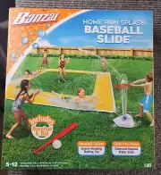 BANZAI 14ft x 14ft Homerun Splash Baseball Slide Slip Slide Water Fun Outdoors