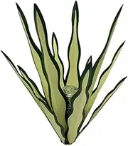 10PCS Tequila Rustic Sculpture Metal Agave Plant DIY Metal Plant Garden Yard Sculpture,Lawn Home Ornaments Outdoor Decor