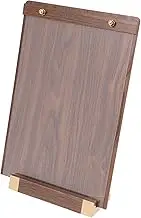 JECOMPRIS Certificate Plaque Wood Display Stand for Desk Vertical Sign Holder for Business Certificates and Qualification Documents Elegant Walnut Finish