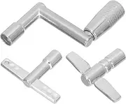 JOINPAYA 3Pcs Drum Tuning Keys Set Drum Keys for Percussion Instruments Durable Tuning Tools for Drummers and Beginners Convenient Operation Silver Finish
