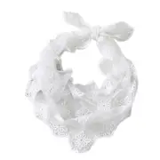 Head Scarf Embroidered Triangle Wrap Shawl Transparent Lace Floral Print Bandana Long Scarves Women Scarf Foulard Pashmina Knit