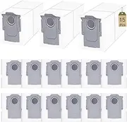 [YBVABE] Dust Bags for Roborock S8 MaxV Ultra/ S8 Max Ultra/Q Revo/Q Revo S/Qrevo MaxV/Q Revo Pro/Q Revo Curv/Qrevo Slim 15Pack Vacuum Efficiency Activated Carbon - 3L Disposable Bag