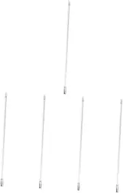 DOITOOL 5pcs Venetian Blind Rod Window Blind Stick Window Shade Wand Blinds Turning Rod Blind Opener Stick Vertical Blind Rod Sheer Curtain Clear Hooks Blind Wand Pp Handle Stick with Hook