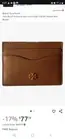 Tory Burch Emerson Slim Card Case Wallet In Moose Brown