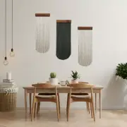 Customizable Cotton Macrame Wall Decor Set Of Macrame Yarn Wall Hanging