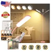Dimmable Pink LED Floor Lamp - 18W 1800LM with Remote & Smart Plug Compatibility