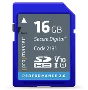 ProMaster SDHC Performance 16GB (2.0) - V10 Memory Card