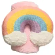 Rainbow Baby Lovey Pink Blanket Moon & Stars NEW TAGS Infant Baby Toddler