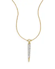 Alexis Bittar Solanelas Crystal Spear Necklace, 16