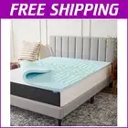 2-Inch Twin Memory Foam Mattress Topper with 5-Zone Gel Infusion for Comfort