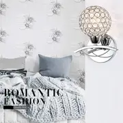 Modern Crystal Wall Lamp Fixture for Home Bedroom Living Room Decoration 27 SILVER