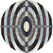 Slipmat Slip Mat for JVC or any 12" DJ Turntable Record Player ABSTRACT TARGET 2