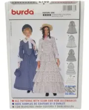 Uncut Burda History sewing pattern #2768 Women's period costume sizes 10-26