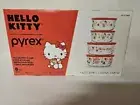 Hello Kitty Pyrex 8 Piece Set/ Glass Bowls with Lids