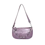 Fashion Crocodile Pattern Baguette bags PU Leather Shoulder Bags For Women Chain Design Luxury Hand Bag Female Travel
