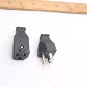 3 Pins Power Plug Electrical US Power Cord Detachable Industrial Plug Socket
