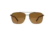 Polo Ralph Lauren Sunglasses PH3137 932473 Semi-Shiny Brass Olive Green