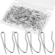 58PCS Curtain Hooks for Drapes, Premium Rustproof Drapery Hooks Pins for