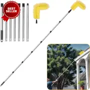 Gutter Cleaning Brush 9.5 Ft Roofing Tool for Leaf & Dirt Removal from Ground