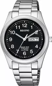 Citizen Watch Regno SolarTech Standard Titanium Model KM1-415-53 Men's