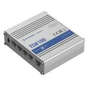 Teltonika TSW100000020 TSW100 Gigabit Ethernet Switch, 4 x PoE+ ports, Power Up to 120W, 5