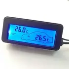 Car Thermometer Car 12V Backlight Car Interior Gauge Meter Inside And Outside