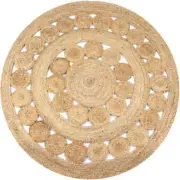 CLASSIC Round Jute Rug 100% Natural Handbraided in India