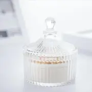 (3x) empty glass candle jars, candle container