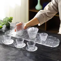 在飛比找ETMall東森購物網優惠-水晶冰露系列功夫茶具公道杯玻璃