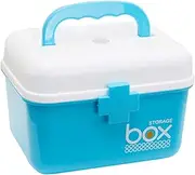 SOESFOUFU Small Pill Box Storage Organizer with Removable Tray Medicine Container Case First Aid Kit Medicine Storage