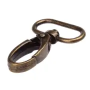 1-inch Antique Brass Curved Lobster Clasps Swivel Trigger Clips Snap Pack of 20