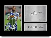 HWC Trading Didier Drogba Gifts Printed Signed Autograph Picture for Football Fans and Supporters - A4