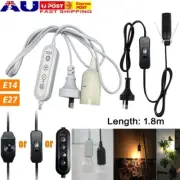 E14 E27 Cable Cord 1.8M Pendant Lamp Light Bulb Holder Socket Base Dimmer Switch
