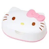 在飛比找樂天市場購物網優惠-小禮堂 Hello Kitty 日製造型濕紙巾盒《白.蝴蝶結
