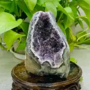 610g Natural Amethyst Geode Mineral Specimen Crystal Quartz Energy Decoration
