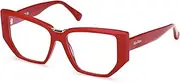 [MaxMara] MM5179-B 066 Shiny Light Red 54/15/140 Women's Glasses, 066 Shiny Light Red, 54/15/140