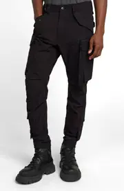 G-STAR Toolbox Skinny Cargo Pants in Dark Black at Nordstrom, Size 33 X 30
