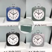Ultra Quiet Square Analog Dial Alarm Clock with Silent Scanning Movement